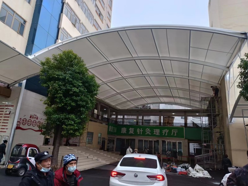 2026泰兴推拉棚膜结构一体化厂家，厂区、园区停车棚工程承接-1